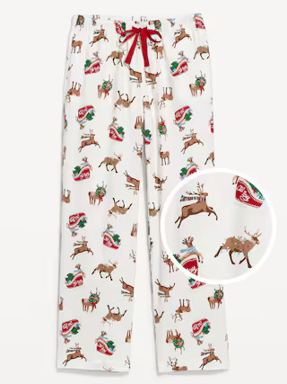 Mid-Rise Printed Flannel Pajama Pants | Old Navy (US)
