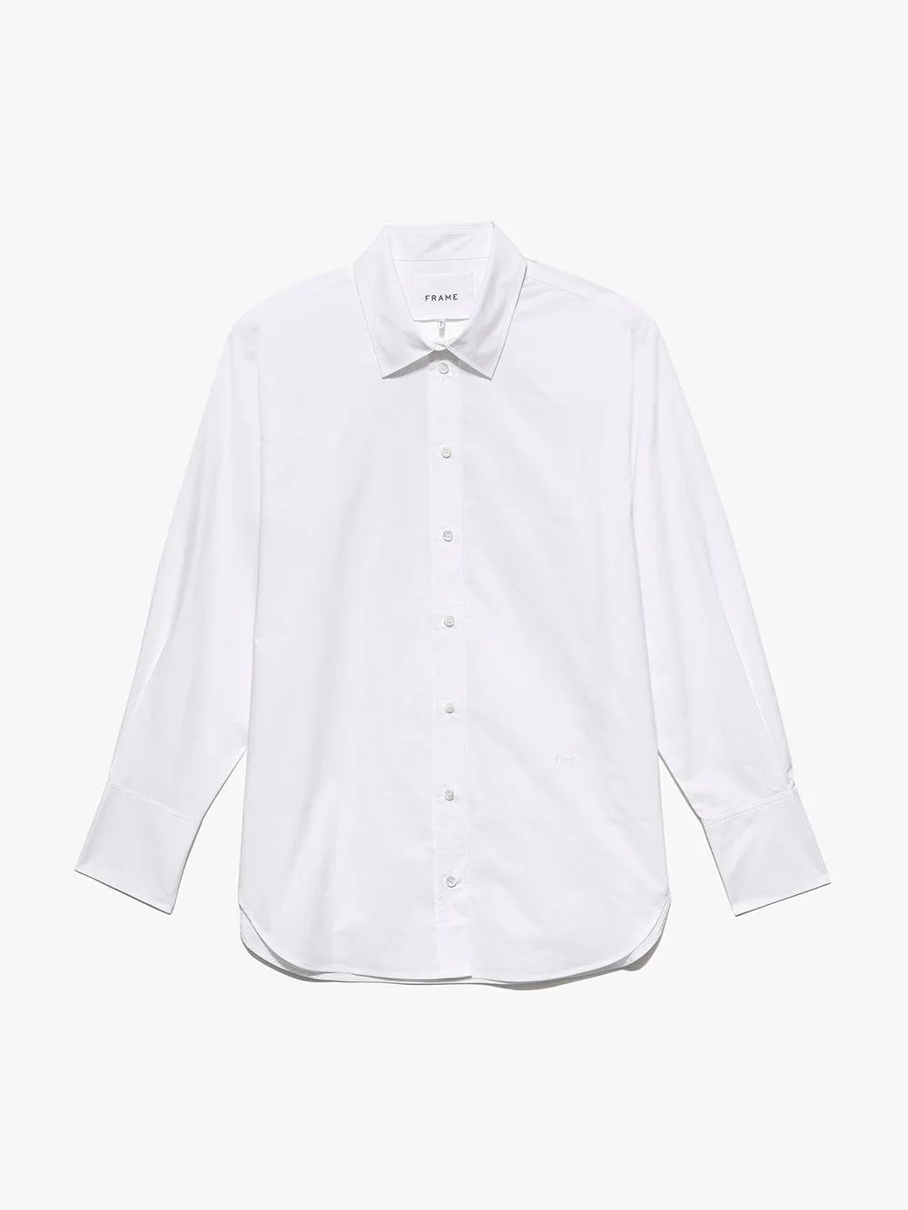 The Oversized Shirt  in  Blanc | Frame Denim