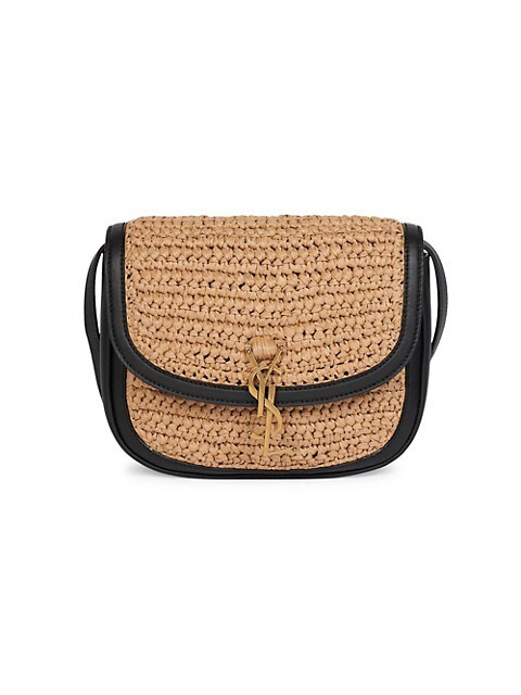 Kaia Woven Raffia Saddle Bag | Saks Fifth Avenue