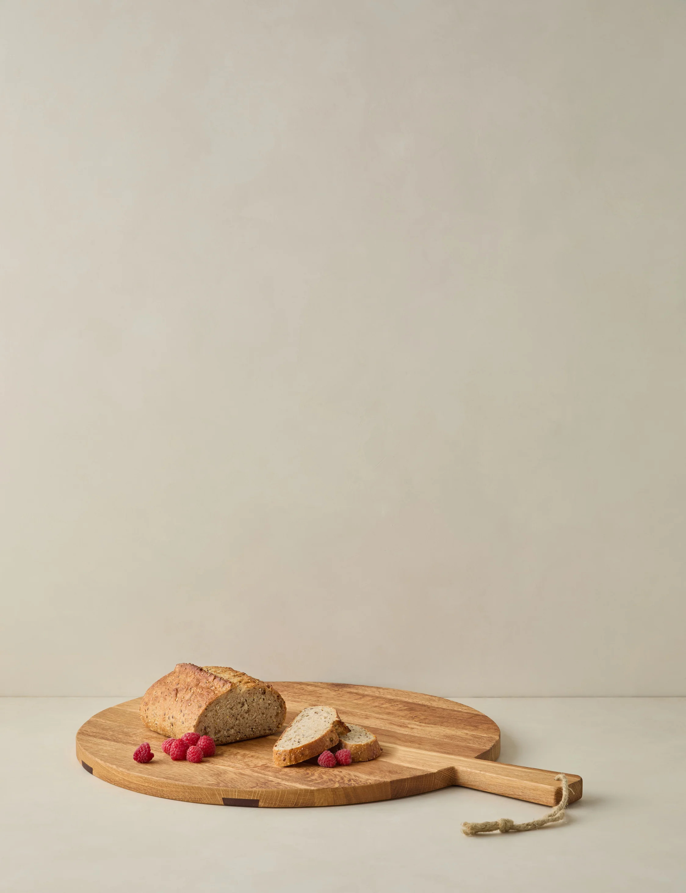 Handcrafted Round Oak Serving Board by etúHOME | Lulu and Georgia 
