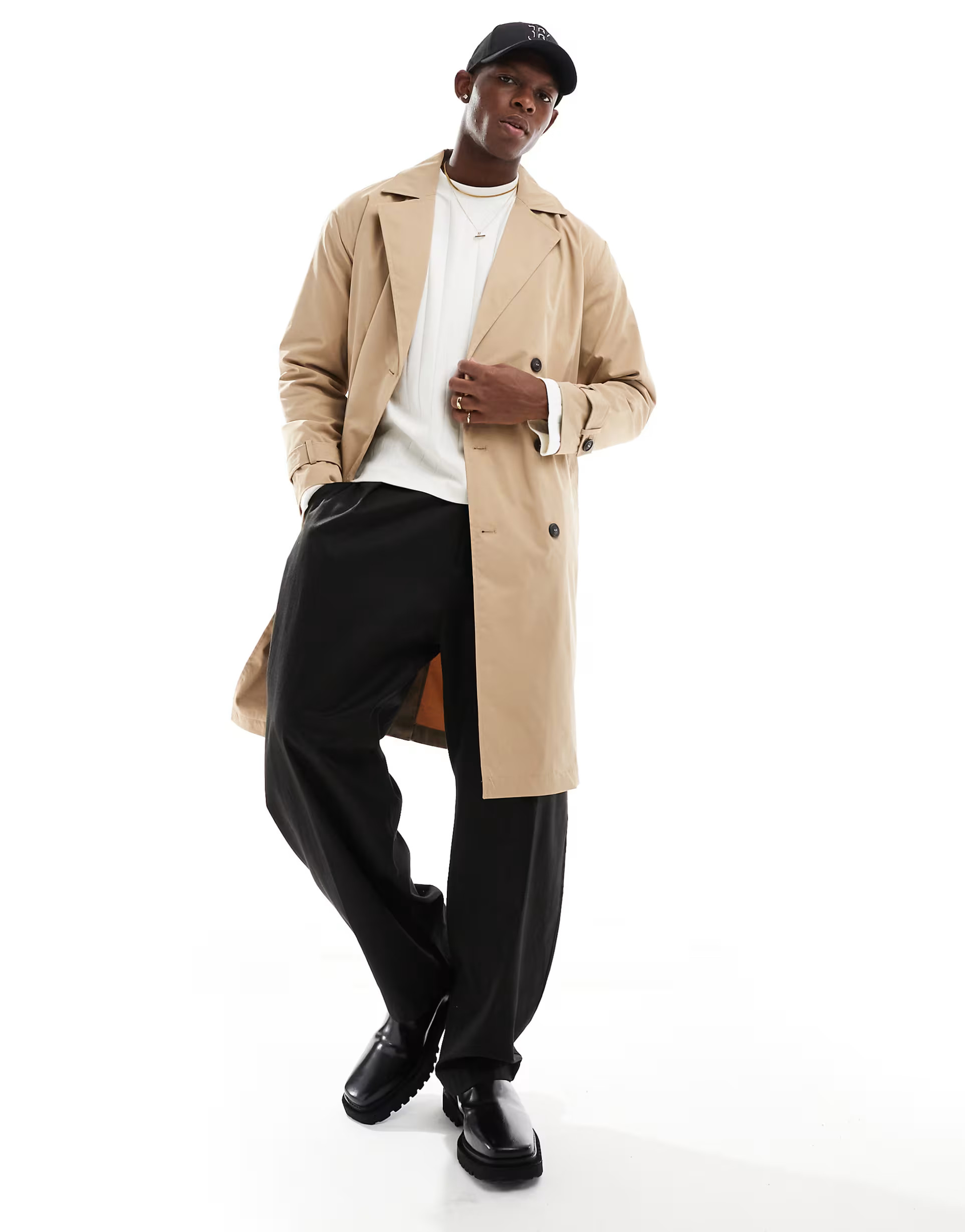 ONLY & SONS trench coat on beige | ASOS (Global)