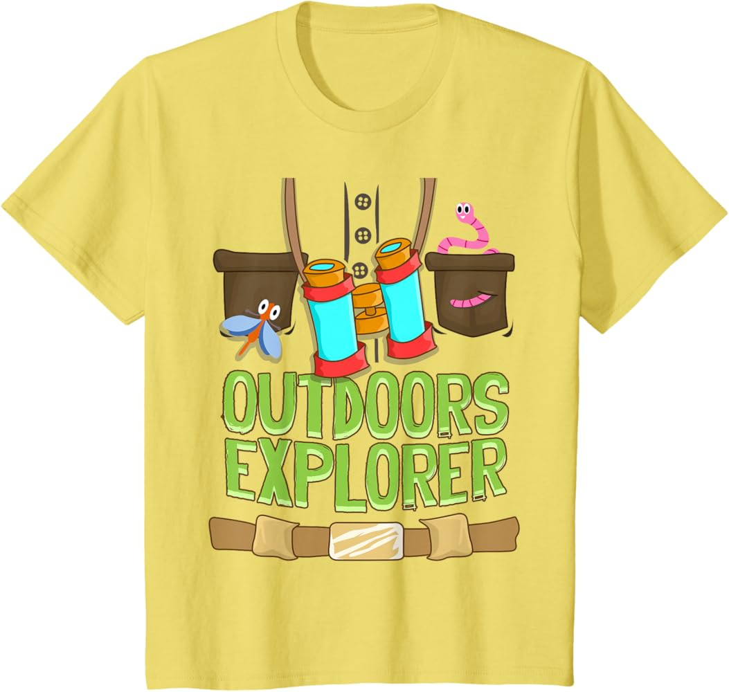 Outdoors Explorer Zookeeper Vest Bugs Binoculars Safari Kids T-Shirt | Amazon (US)