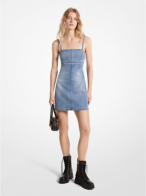 Stretch Denim Mini Dress | Michael Kors US