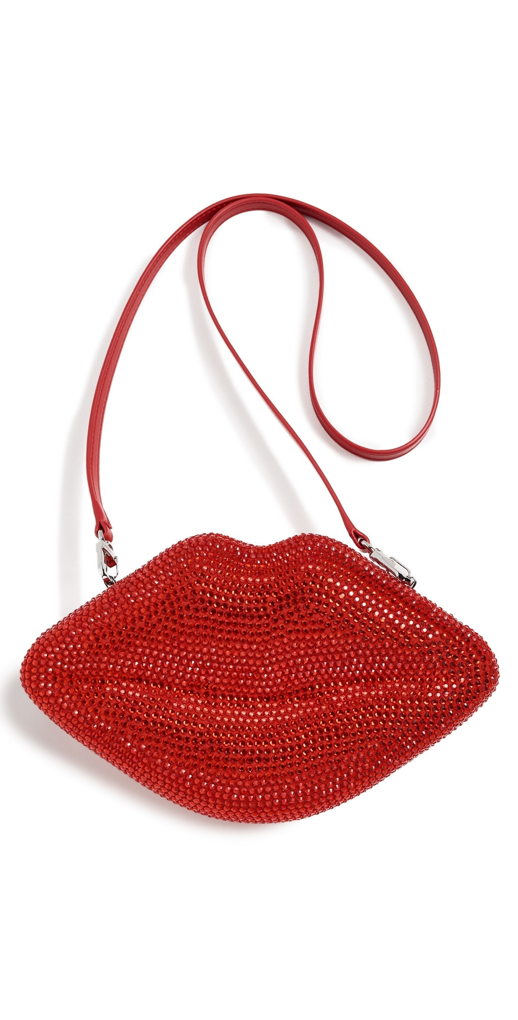 SIMONMILLER Crystal Lip Clutch LUCKY RED One Size | Shopbop