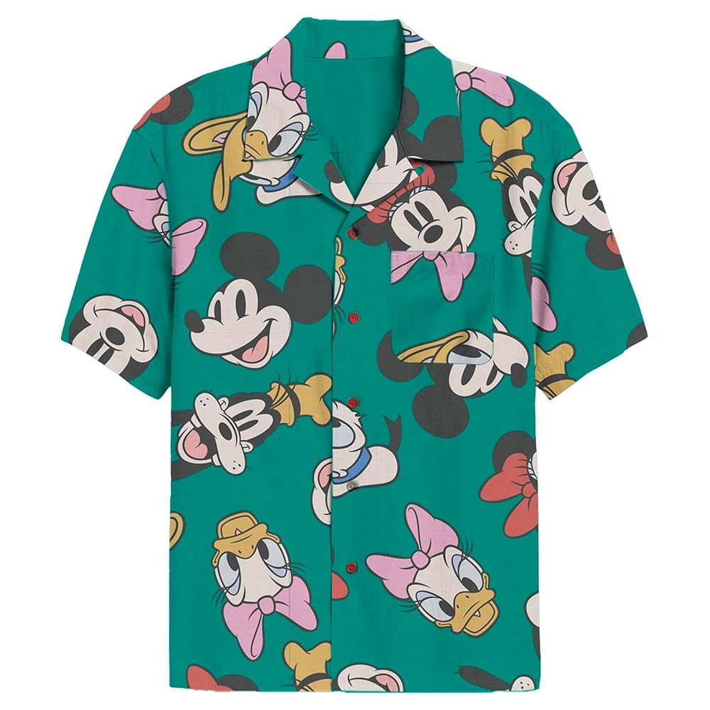 Disney Men's Mickey and Friends Button Down Shirt | Amazon (US)