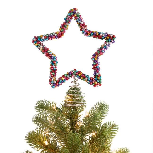 Multicolor Mini Bell Star Tree Topper | World Market