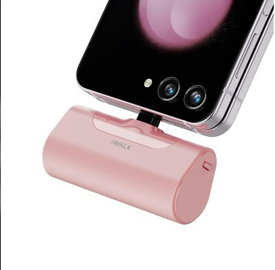iWALK Small Portable Fast Charger with USB-C for Android and iPhone 15 in Pink  | eBay | eBay US