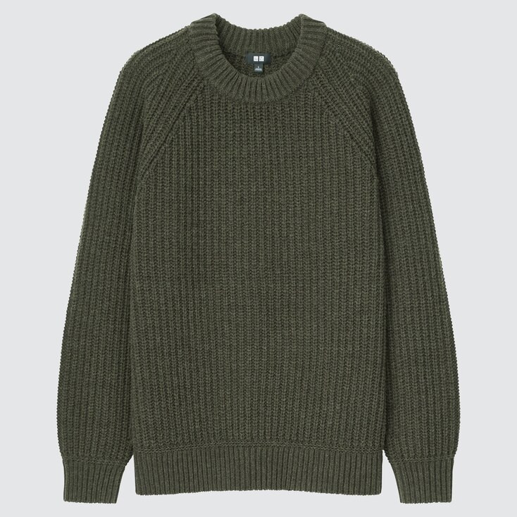 LOW GAUGE RIBBED CREW NECK LONG-SLEEVE SWEATER | UNIQLO (US)