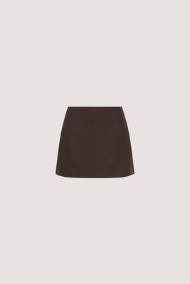 SOHO BITTER CHOC TAILORED SKORT | DISSH