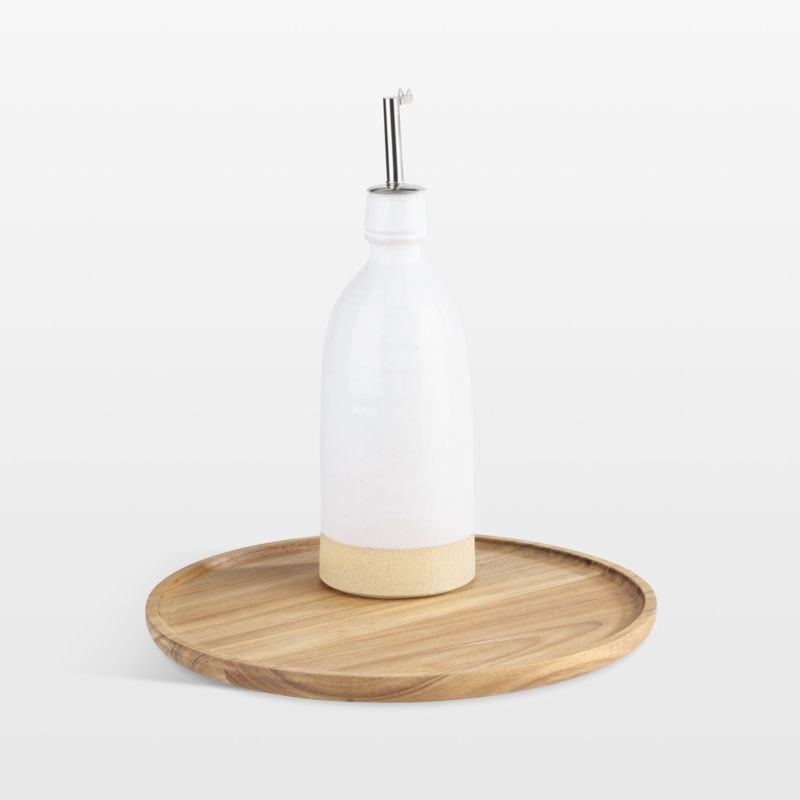 NeatMethod Small Acacia Wood Lazy Susan + Reviews | Crate & Barrel | Crate & Barrel