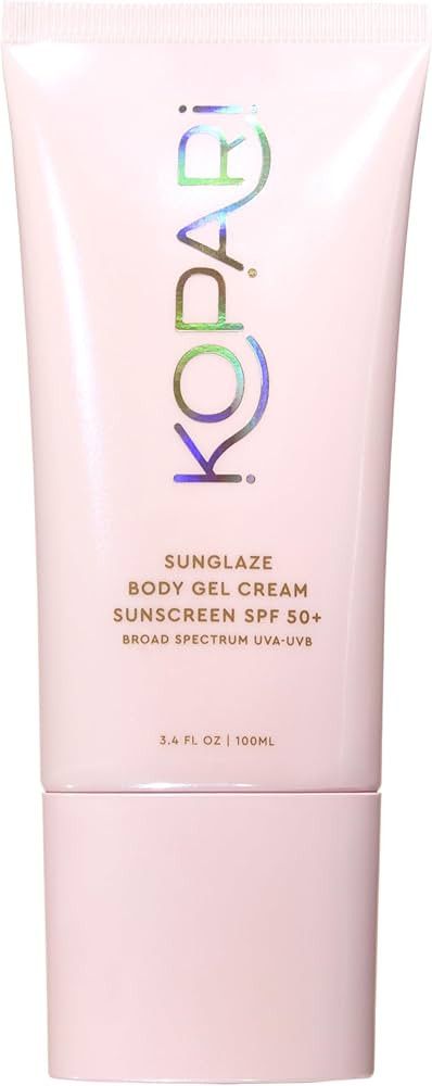 Amazon.com: Kopari Sunglaze Body Gel Cream Sunscreen SPF 50+ | Broad-Spectrum Body Sunscreen with... | Amazon (US)