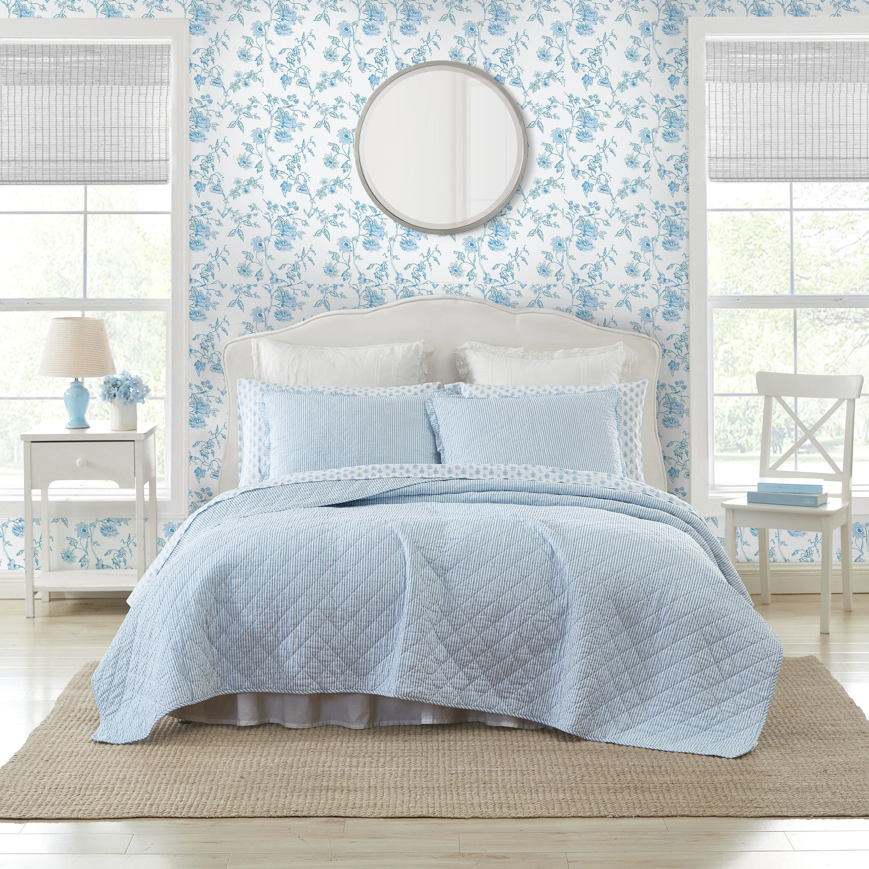 Oxford Standard Cotton Reversible Quilt Set | Wayfair North America