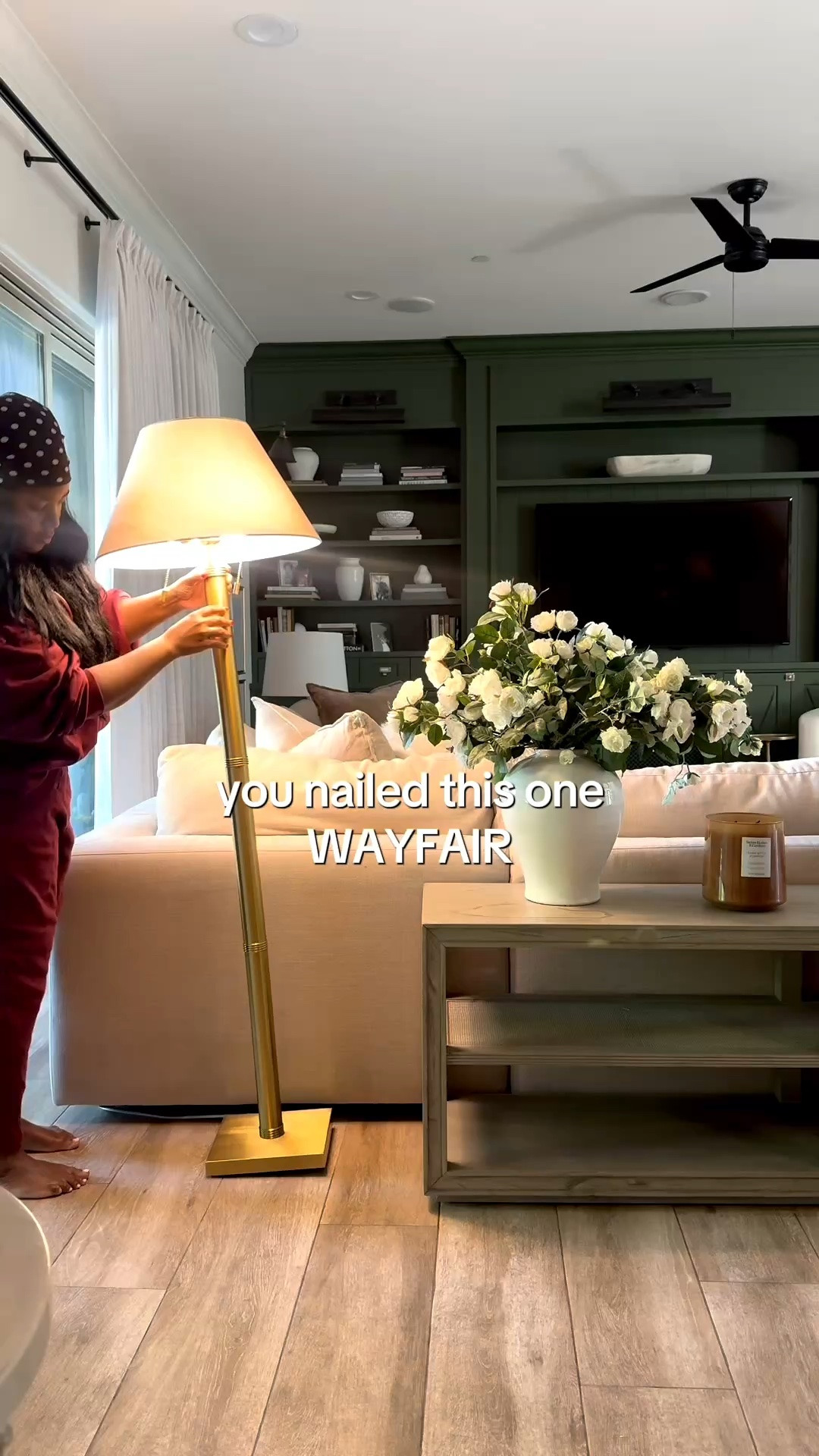 Its so perfect 👌🏾 Floor lamp behind the sectional 10/10

@Wayfair labor day sale is live!

#LTKHome #LTKSaleAlert