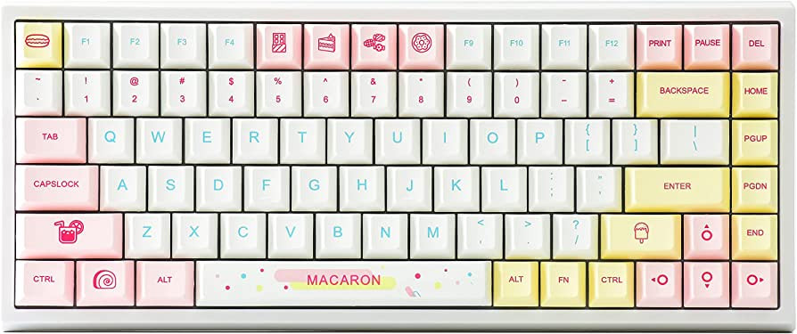 YUNZII Macaron 84 84-Key RGB Hotswap Wired Mechanical Gaming Keyboard with PBT Dye-subbed Keycaps... | Amazon (US)