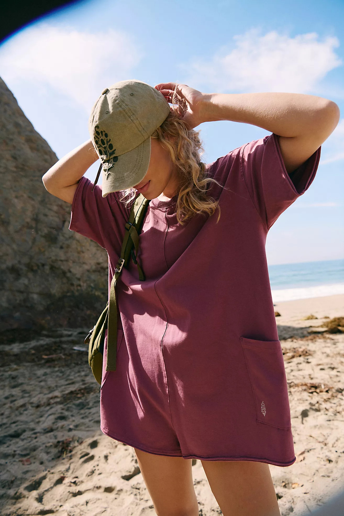 Hot Shot Tee Romper | Free People (Global - UK&FR Excluded)