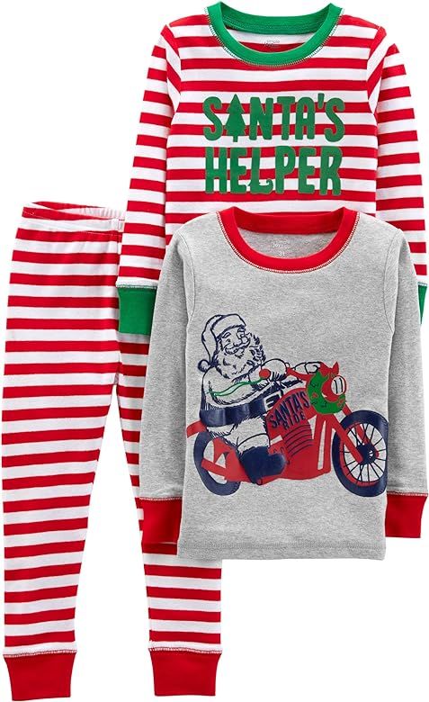 Simple Joys by Carter's Baby, Little Kid, and Toddler Boys' 3-Piece Snug-Fit Cotton Christmas Paj... | Amazon (US)