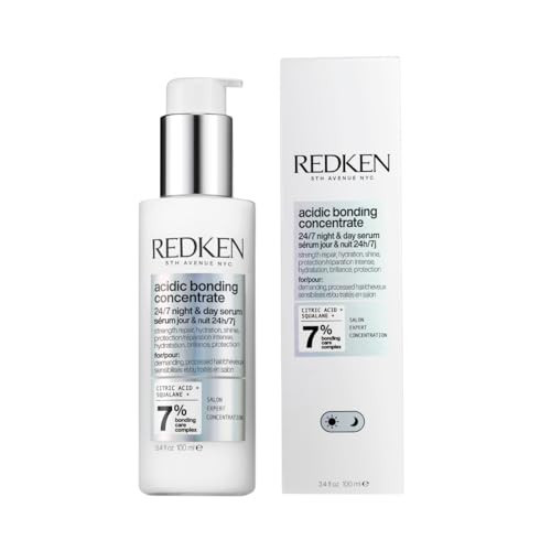 Redken Acidic Bonding Concentrate 24/7 Night & Day Serum For Damaged Hair - Nourishes & Restores, Overnight Repair & Protection | Amazon (US)