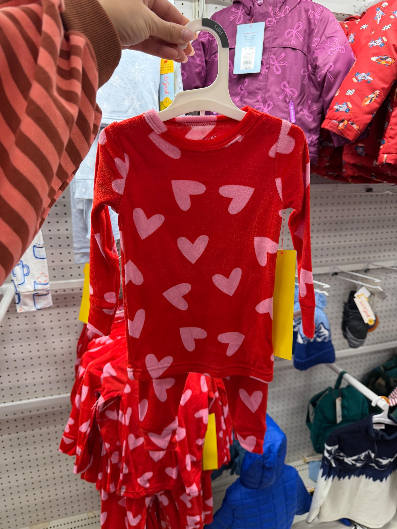 Target cat and jack Valentine’s Day pjs!