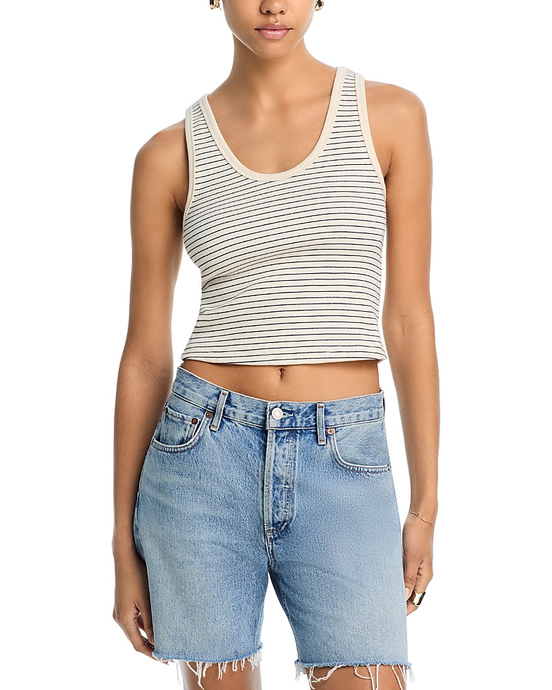 perfectwhitetee Blondie Structured Rib Stripe Tank | Bloomingdale's (US)