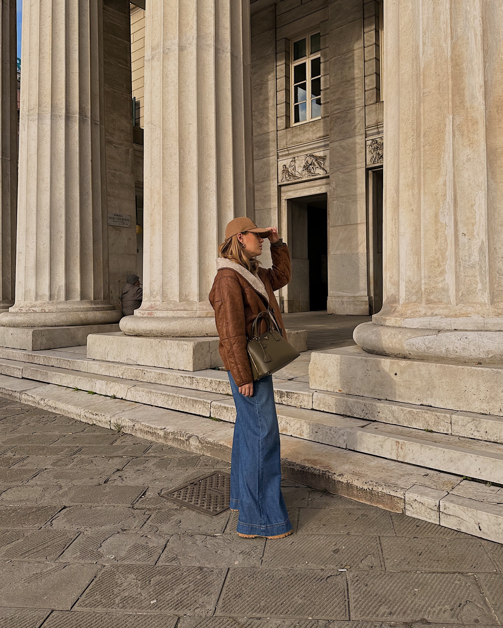 Spring 2023 outfit inspiration, wide leg jeans, H&M, Prada, Levi’s, Anine Bing, baseball cap, Farfetch, ASOS, topshop, Mango, Italy. 

#LTKeurope #LTKfit #LTKSeasonal