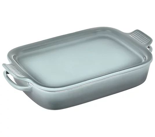 Le Creuset Stoneware Rectangular Dish with Platter Lid - QVC.com | QVC