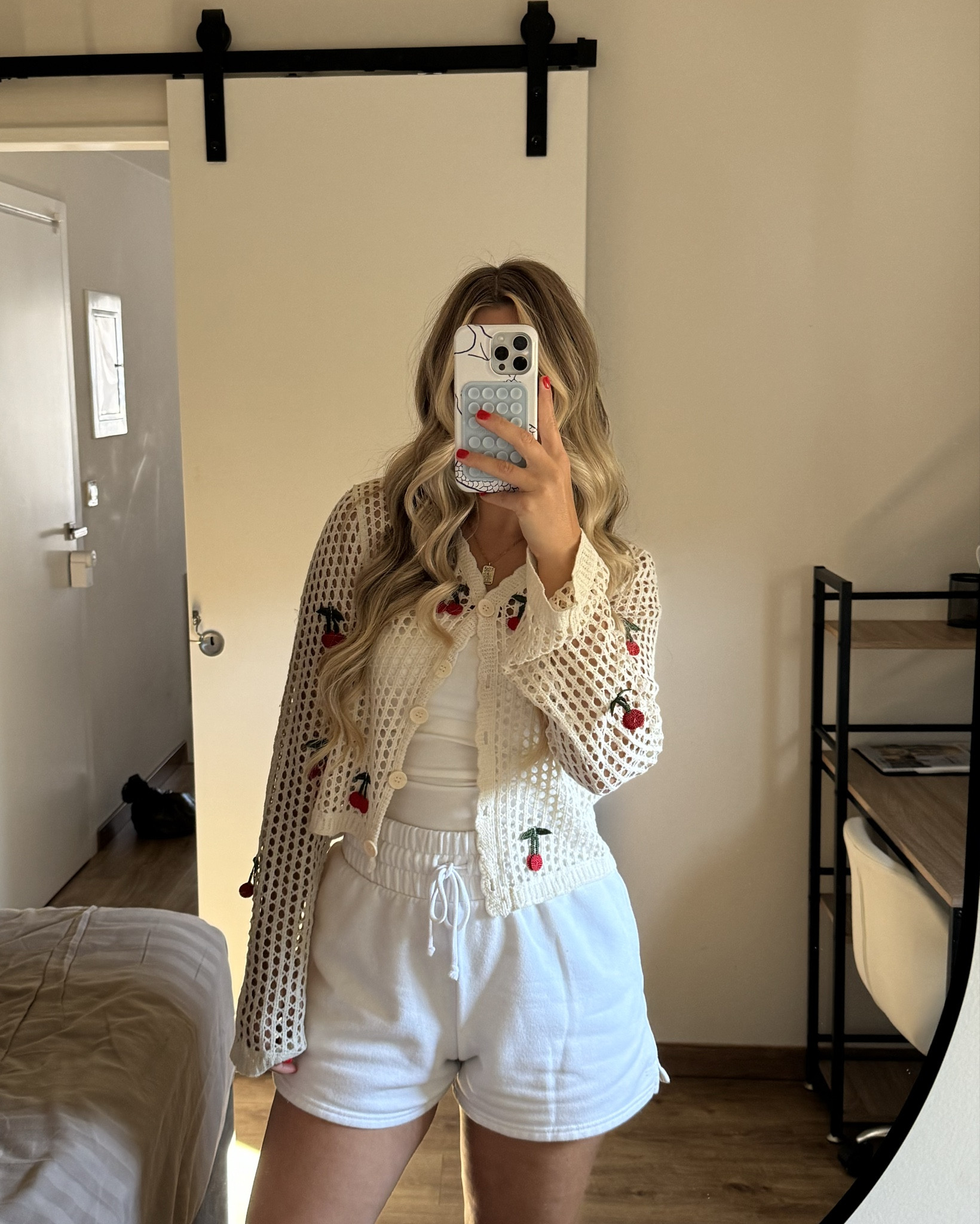 cherry cardigan 🍒 so so cute! wearing a size medium in everything. 

#LTKFindsUnder50 #LTKStyleTip #LTKSeasonal