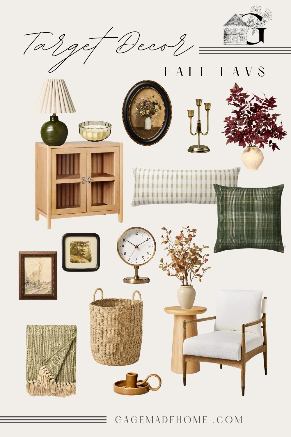 Target Fall decor favorites 2024! SHOP vintage-inspired furniture perfect for the Fall season ahead. Warmer tones, cozy textures & more. Pillows, candlesticks, vases, floral arrangements, gallery wall, vintage art, pleated lamps, antique clock. #homedecor #falldecor #targethome #targetfalldecor 

#LTKSeasonal #LTKHome