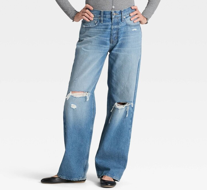 Universal Thread Women's Mid-Rise 90's Baggy Denim Jeans | Target