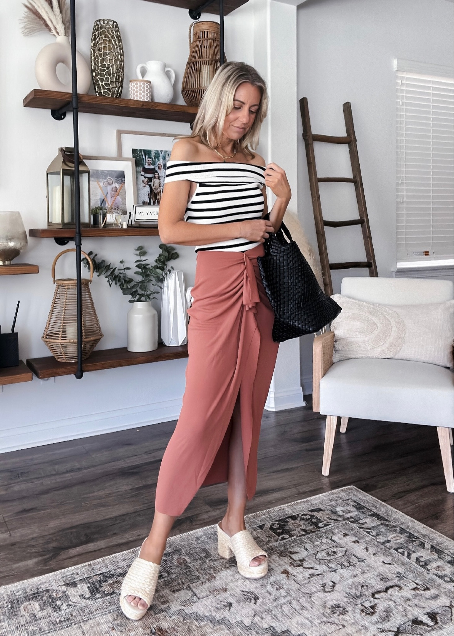 Jersey skirt outlet outfit