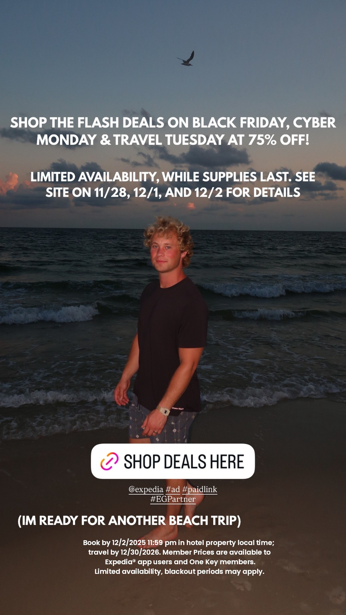 #EGPartner Booking travel can be expensive but I’m taking advantage of Expedia’s deals! @expedia #ad #paidlink  Limited availability, while supplies last. See site on 11/28, 12/1, and 12/2 for details.
