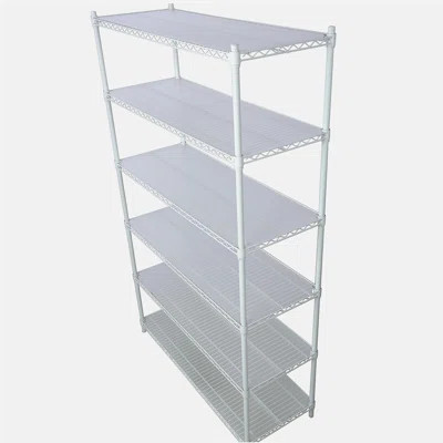 6 Tier 6000lbs Capacity NSF Metal Shelf Wire Shelving Unit, Heavy Duty Adjustable Storage Rack with Wheels & Shelf Liners for Commercial Grade Utility | Wayfair North America