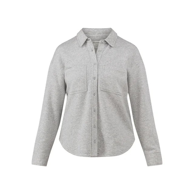 No Boundaries Fleece Shacket, Women's | Walmart (US)