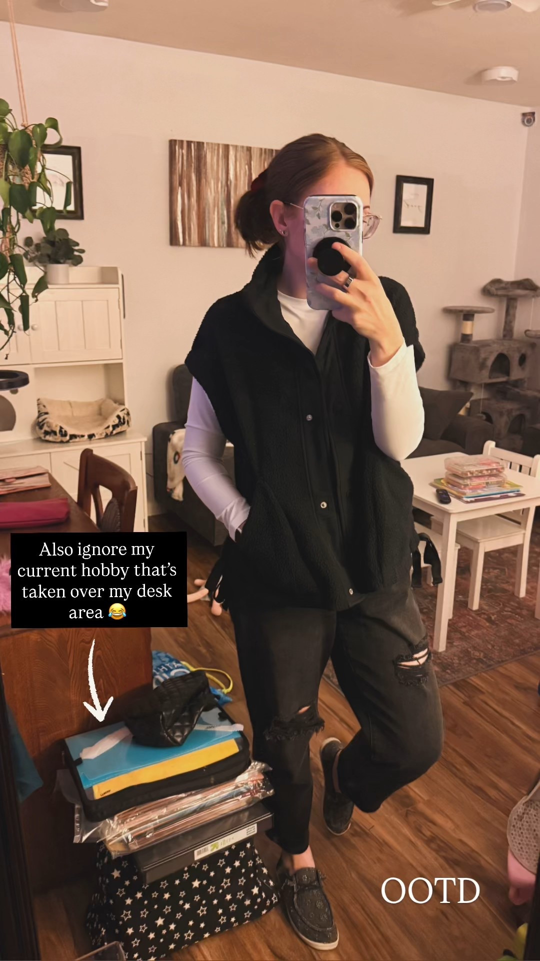 Slowly getting back into routines. We had an event yesterday, and this was my OOTD. 💛
Thank you all for giving me space to take a small step back while grieving this holiday season, it means more than you know.
Top + vest are both mediums from Amazon, and these pants are still my go-to… even though I clearly need to size down ASAP (or at least grab a belt 😅)

#LTKmomlife #LTKMidsize #LTKootd