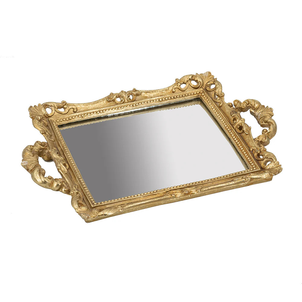 Gold Baroque Mirror Tray | Modern Locke