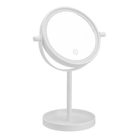 360° Rotatable LED Makeup Mirror with Touch Control 14 LED Light Makeup Standup Mirror with Sensor S | Walmart (US)