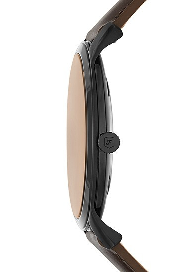 Minimalist Three-Hand Brown Leather Watch | Fossil (US)