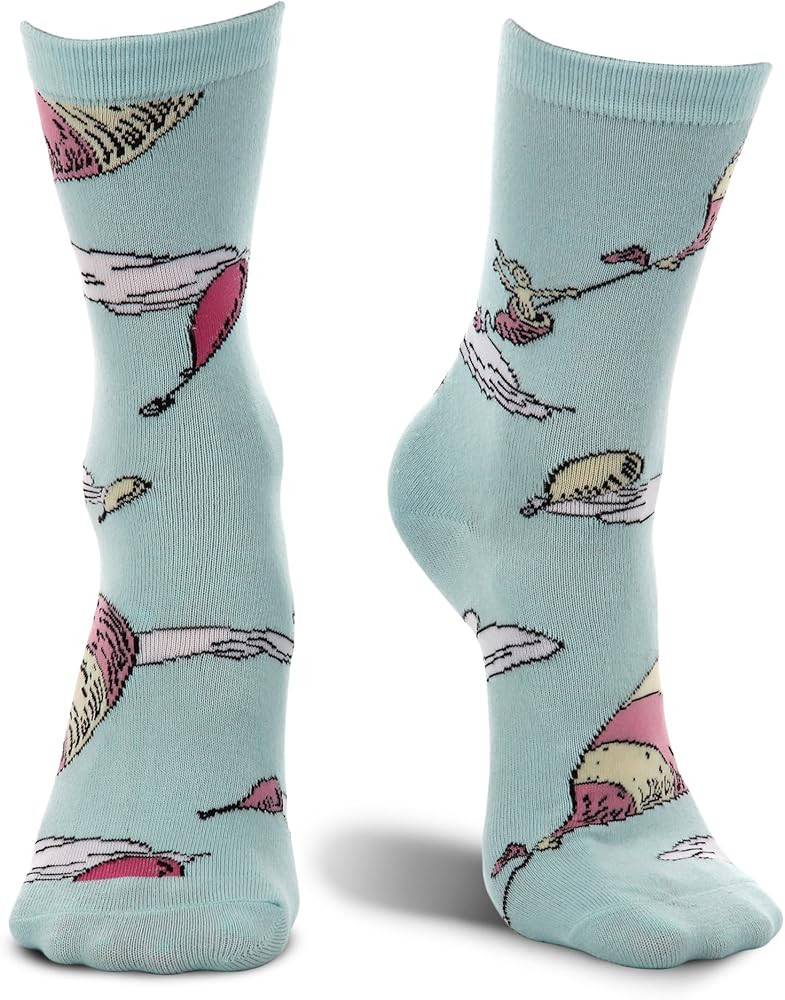 Adult Oh! The Places You'll Go Crew Socks - Knitted Acrylic Socks with Graphics, One Size Fits Mo... | Amazon (US)