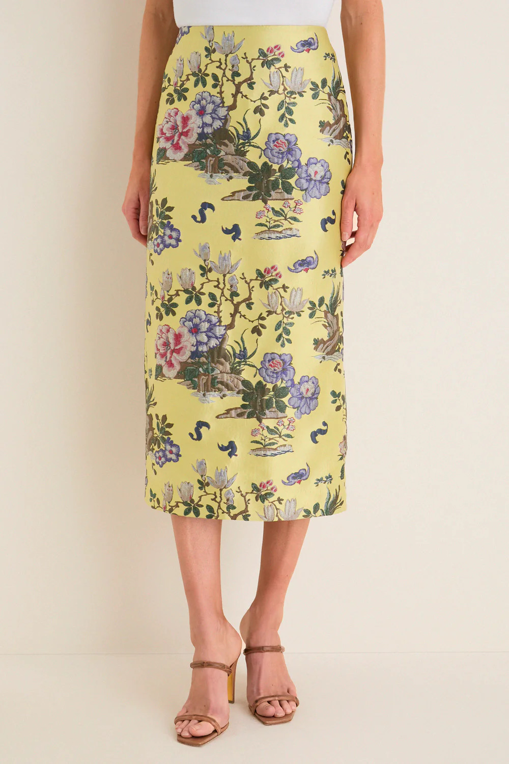 Gilded Chinoiserie Jacquard Ellington Skirt | Tuckernuck (US)