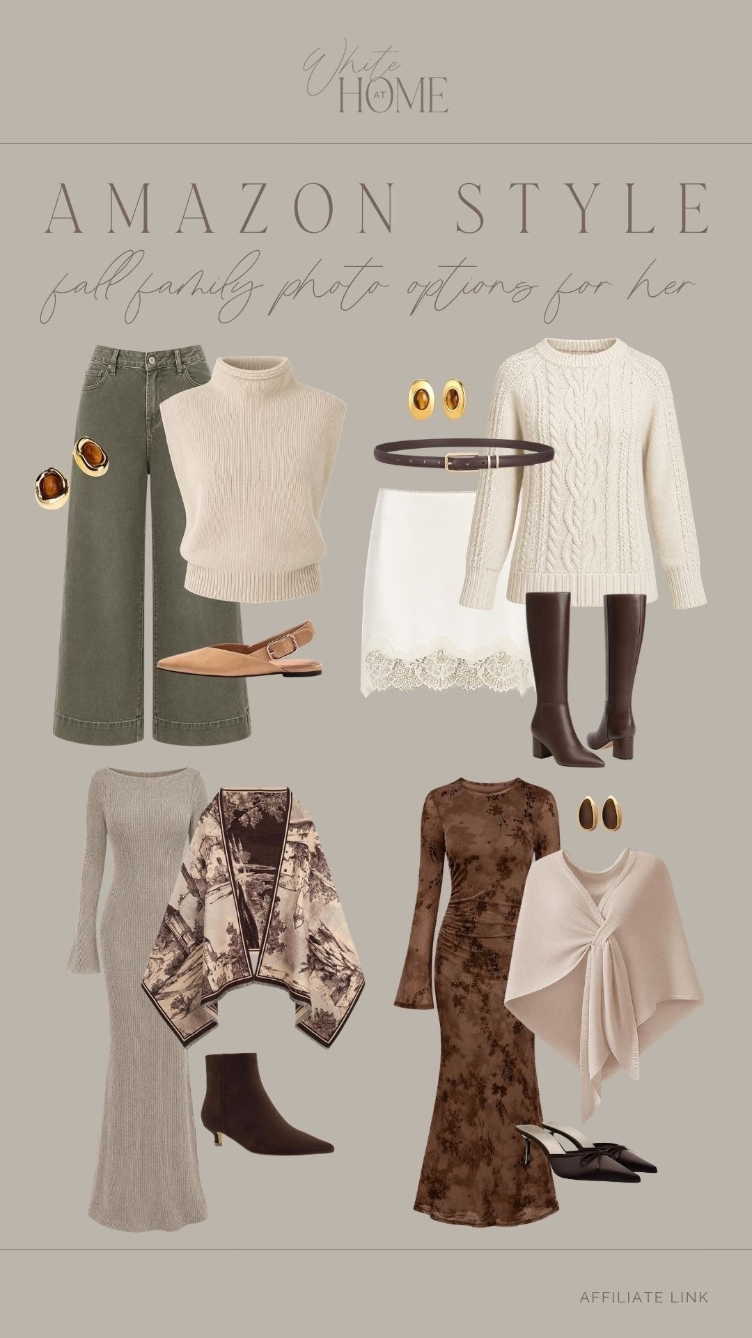 Affordable fall family photo options for her! Whether you’re doing casual photos or going more dressy, these options are beautiful, cozy, and affordable!

#LTKSeasonal #LTKgrwm #LTKootd