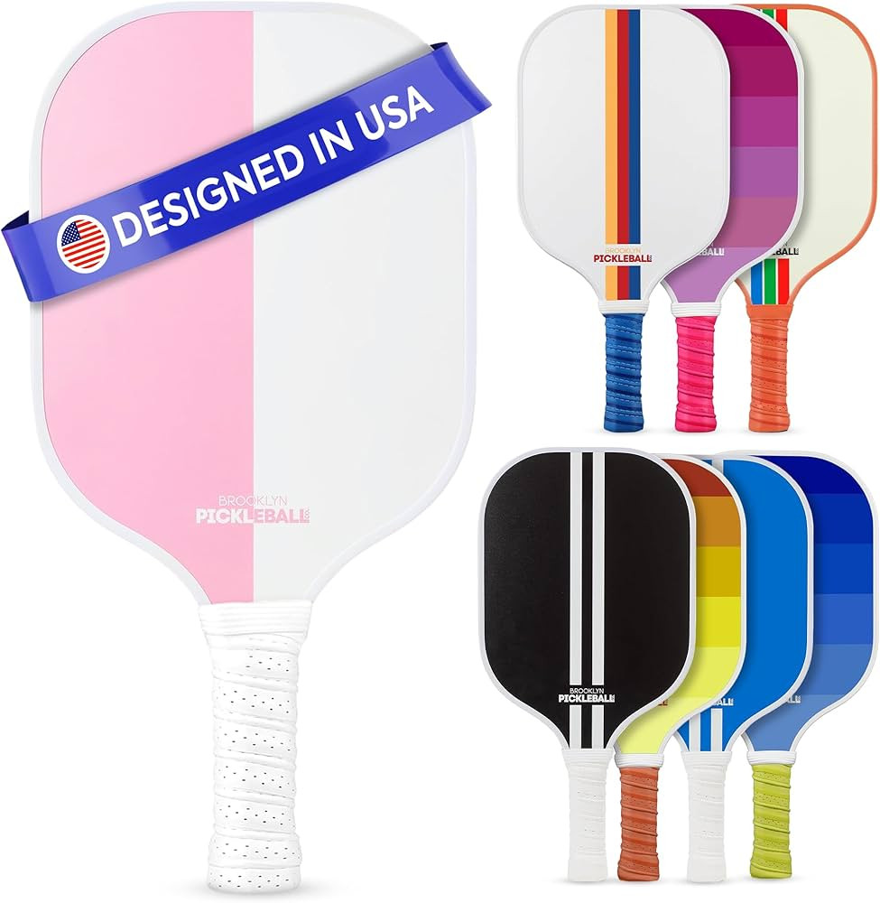 Brooklyn Pickleball Co. | Premium Carbon Fiber Paddle | USAPA Approved | Honeycomb Core | Cushion... | Amazon (US)