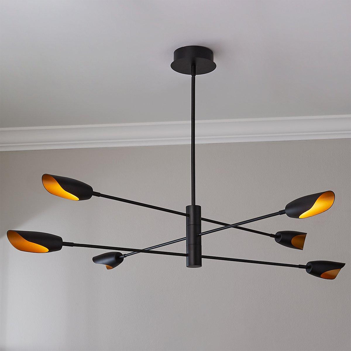 Pivoting Petal Three-Tier Chandelier | Shades of Light