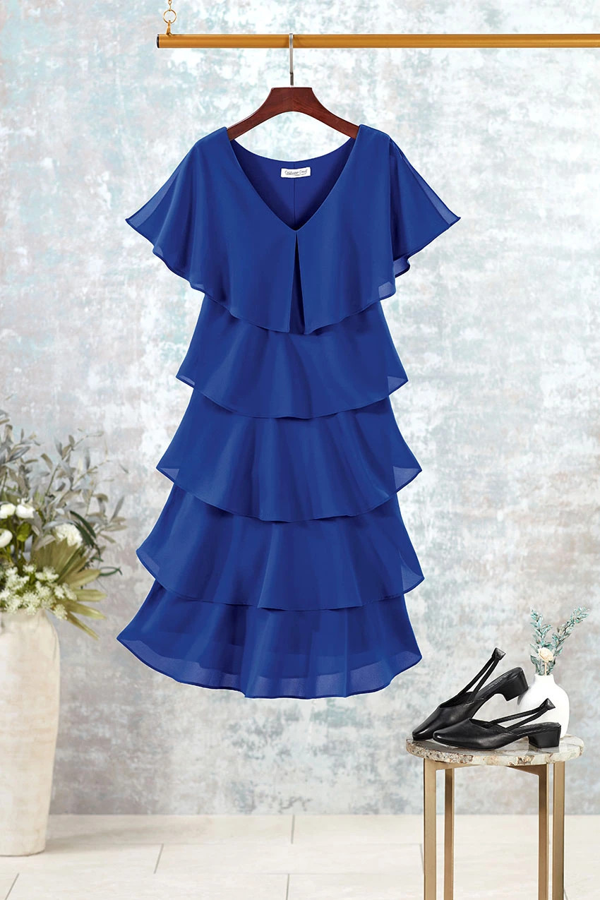 Nightfall Tiered Dress | Coldwater Creek