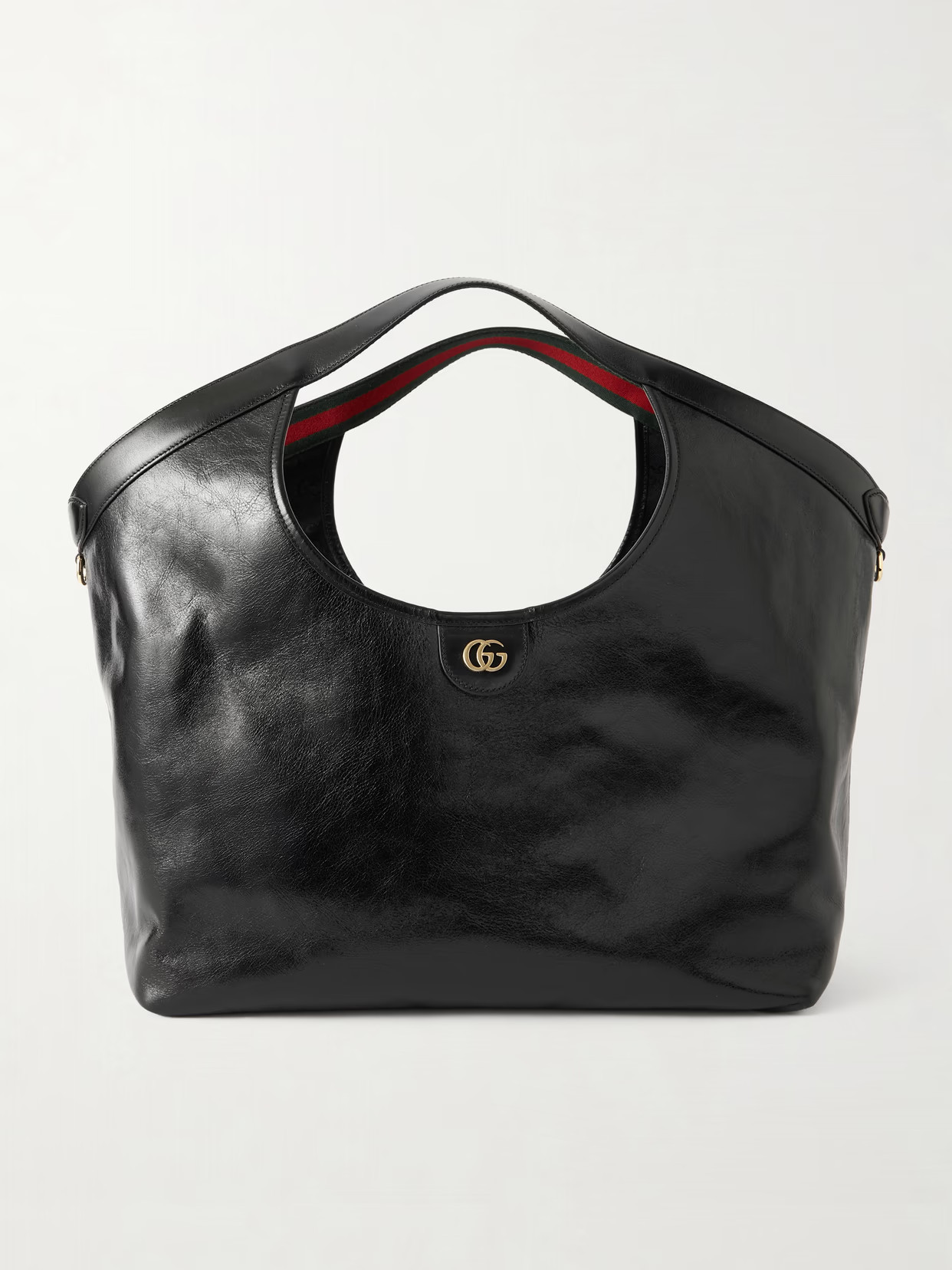 Gucci - Giglio Large Textured-leather Tote - Black | NET-A-PORTER (UK & EU)