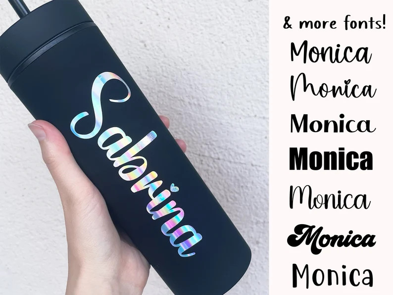 Name Stickers for Water Bottles, Vinyl Name Sticker Decal, Custom Decal for Tumbler, Laptop, Pers... | Etsy (US)