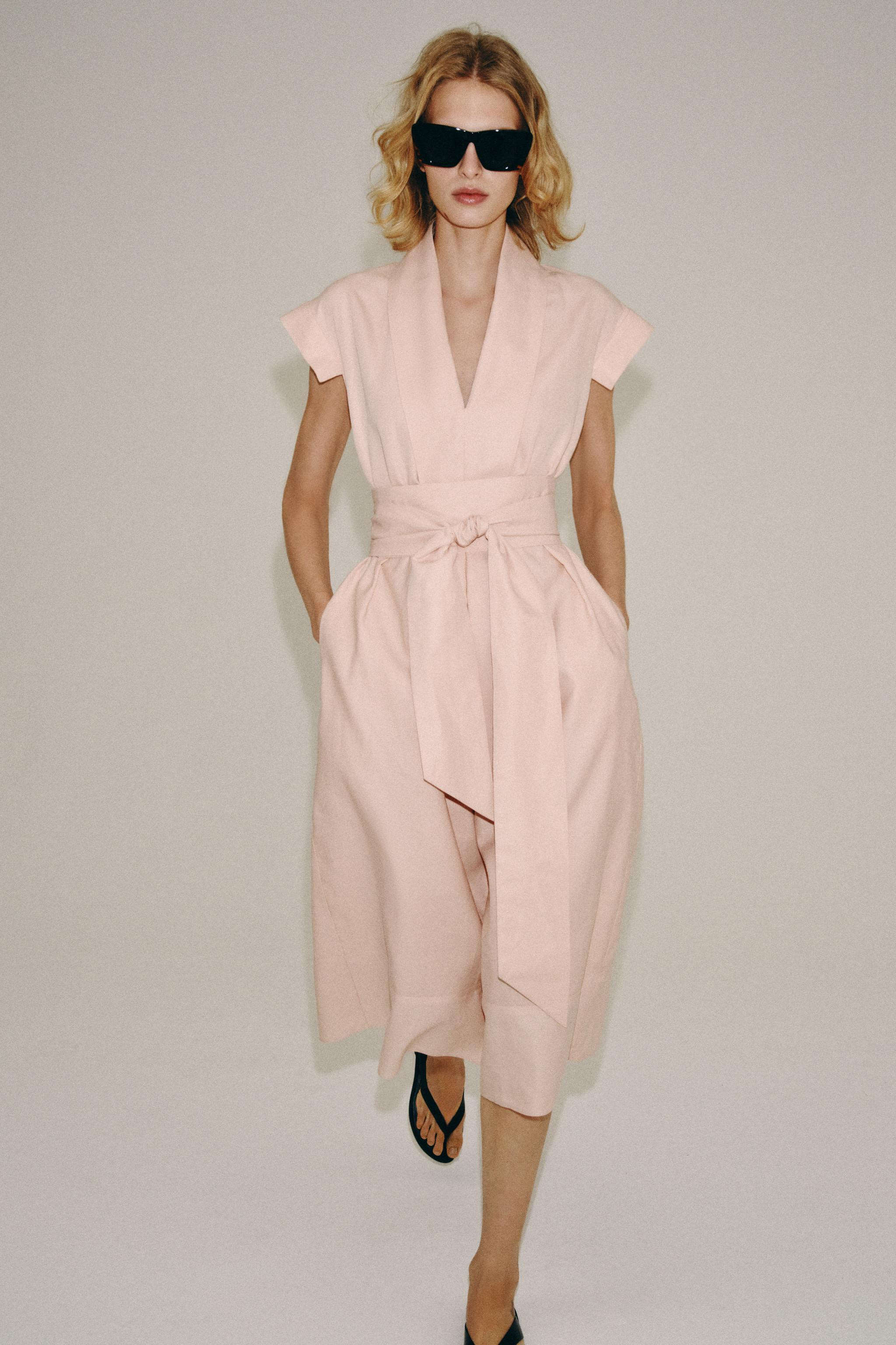 ZW COLLECTION BELTED SHIRT DRESS | Zara US