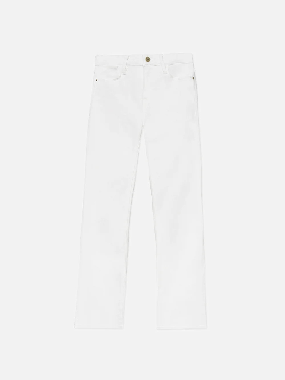 Le High Straight  in  Blanc | Frame Denim