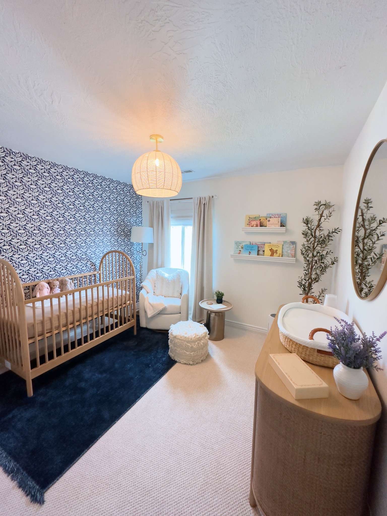 Gender neutral & modern nursery 🦋🪻💙 #LTKnursery 

#LTKbaby #LTKhome #LTKkids