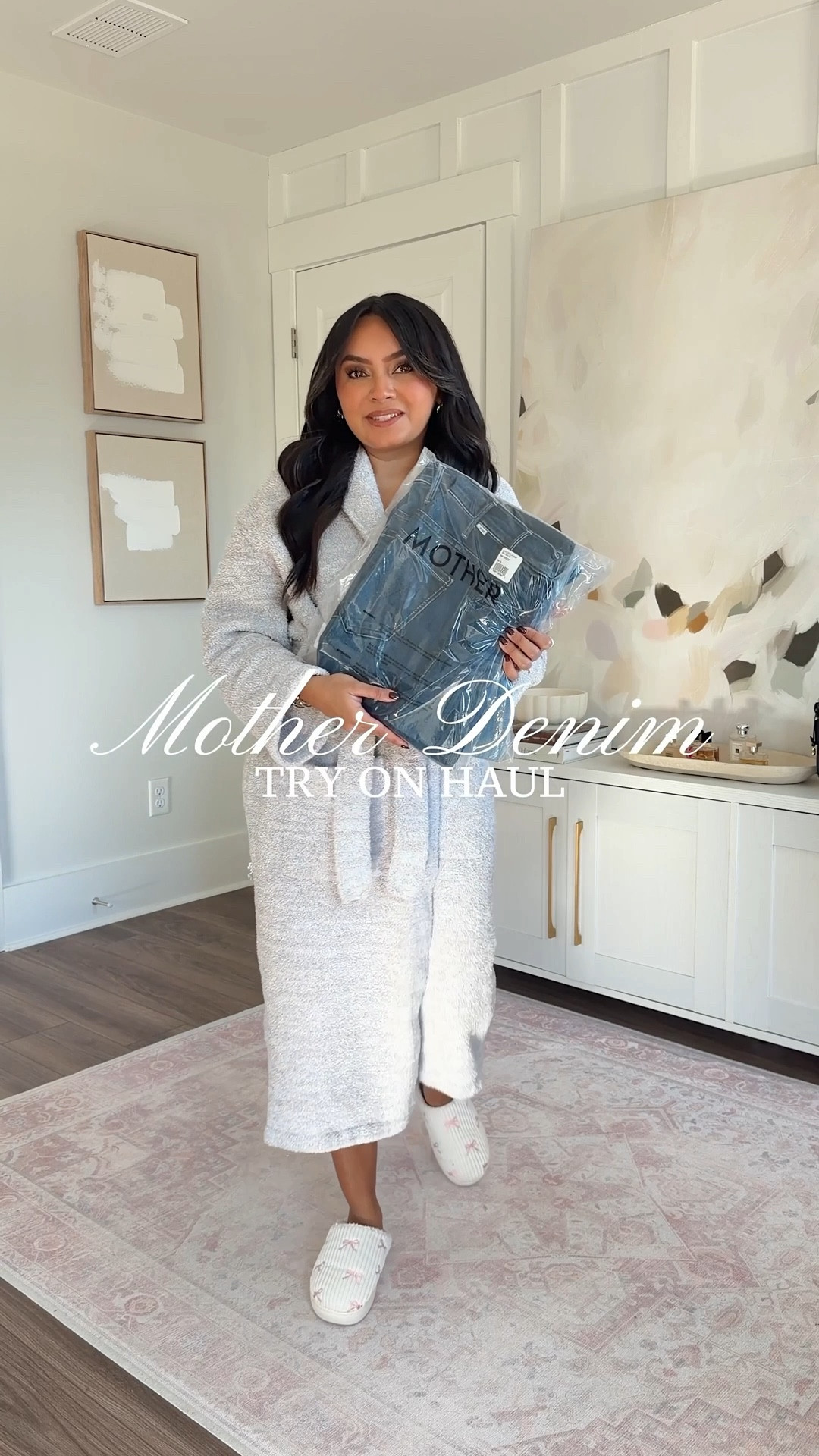 Jeans size 26 petite TTS - these are labeled as “Lil”
Cardigan size xs TTS
Robe size 1 TTS 
Slippers size small TTS 




#LTKootd #LTKPetite #LTKgrwm