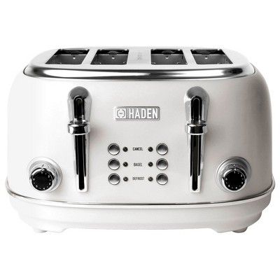 Haden 75013 Heritage 4 Slice Wide Slot Stainless Steel Body Countertop Retro Toaster with Defrost... | Target
