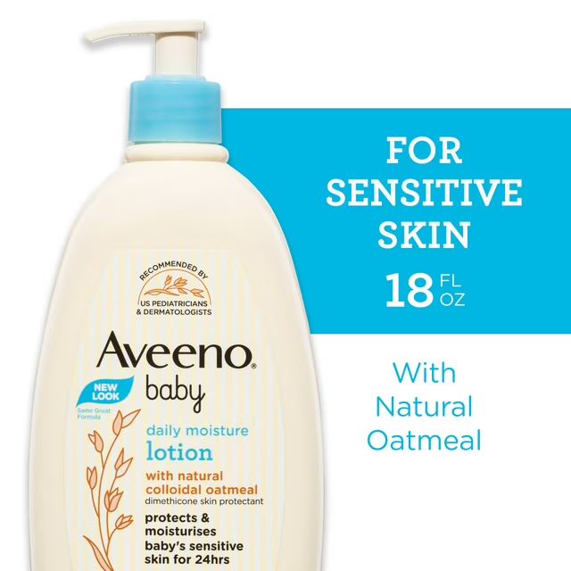 Aveeno Baby Daily Moisture Body Lotion for Sensitive Skin with Natural Colloidal Oatmeal, Suitabl... | Walmart (US)